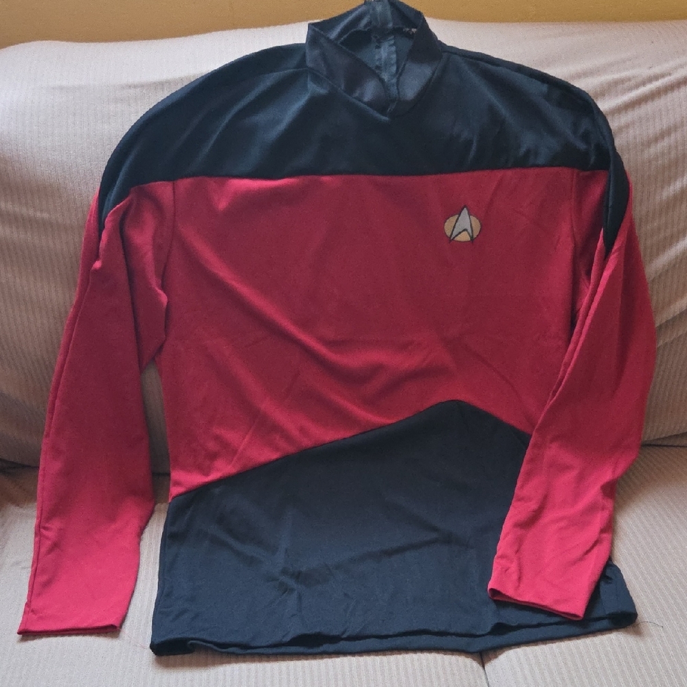 Red and Black Starfleet Uniform Top